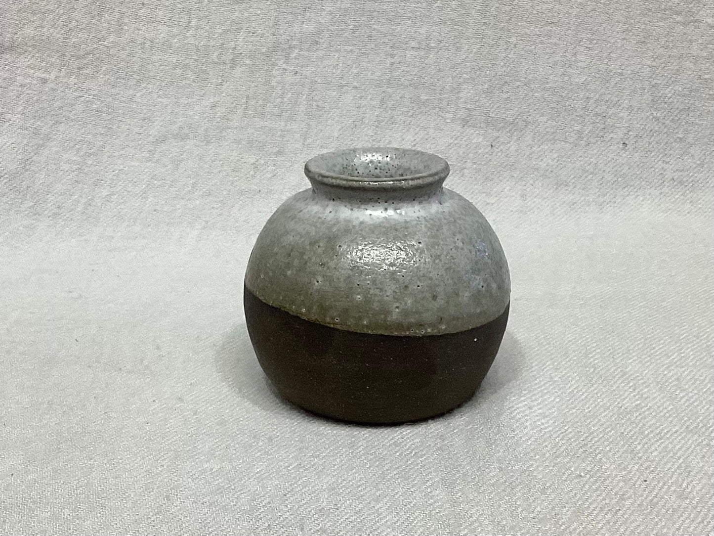 Small Black and Gray Vase