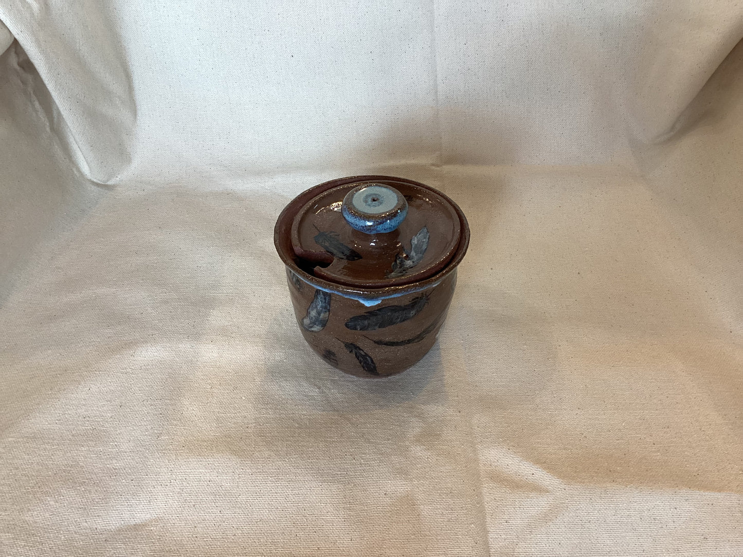 Feather Sugar Bowl
