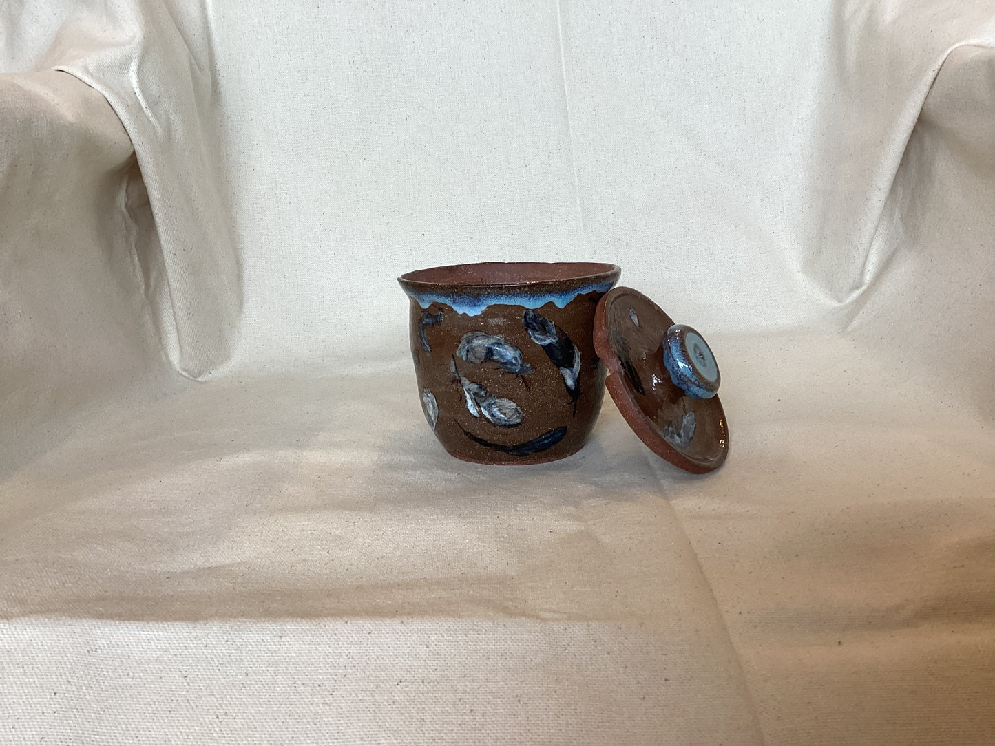 Feather Sugar Bowl