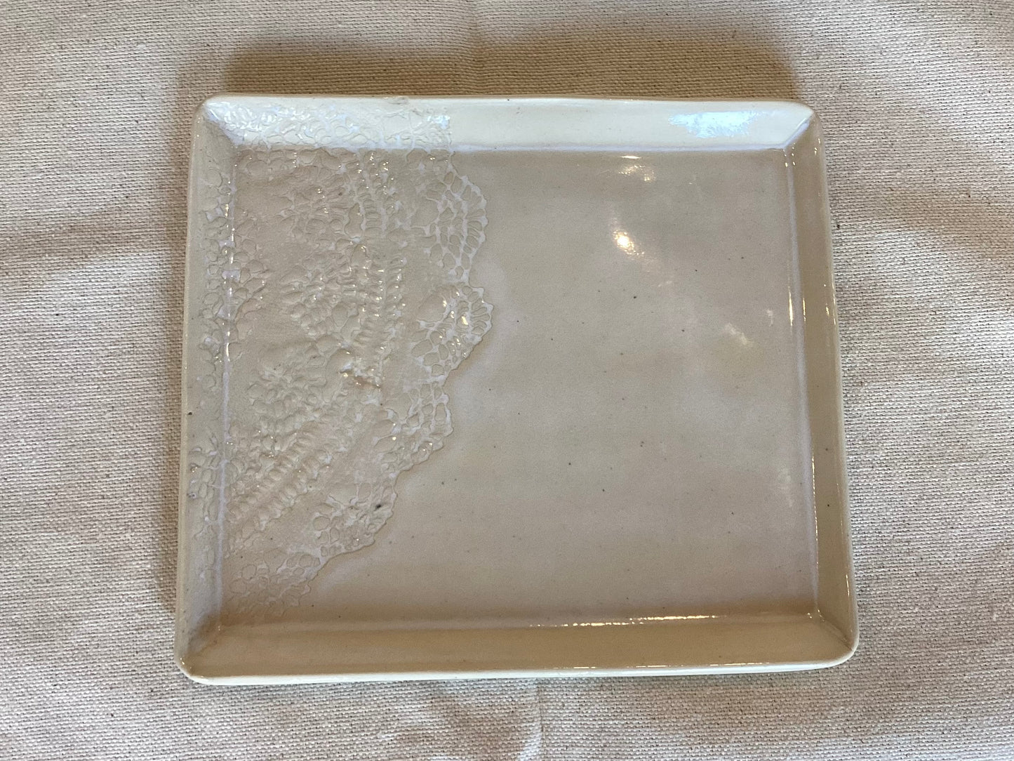 Lace Square Dish