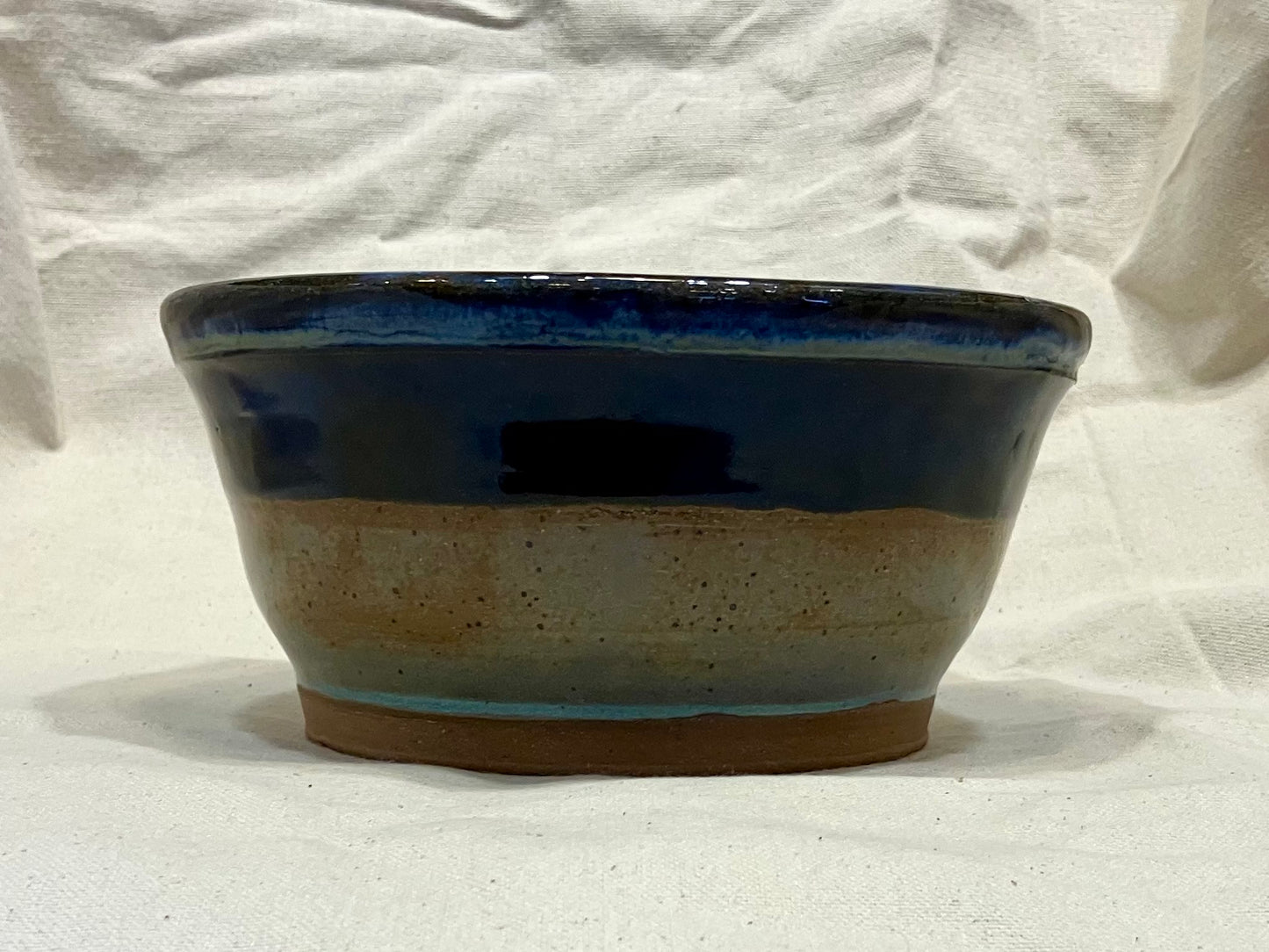 Blue and Brown Speckled Bowl
