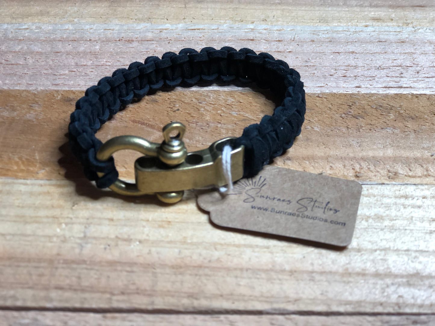 Leather Macrame Cuffs