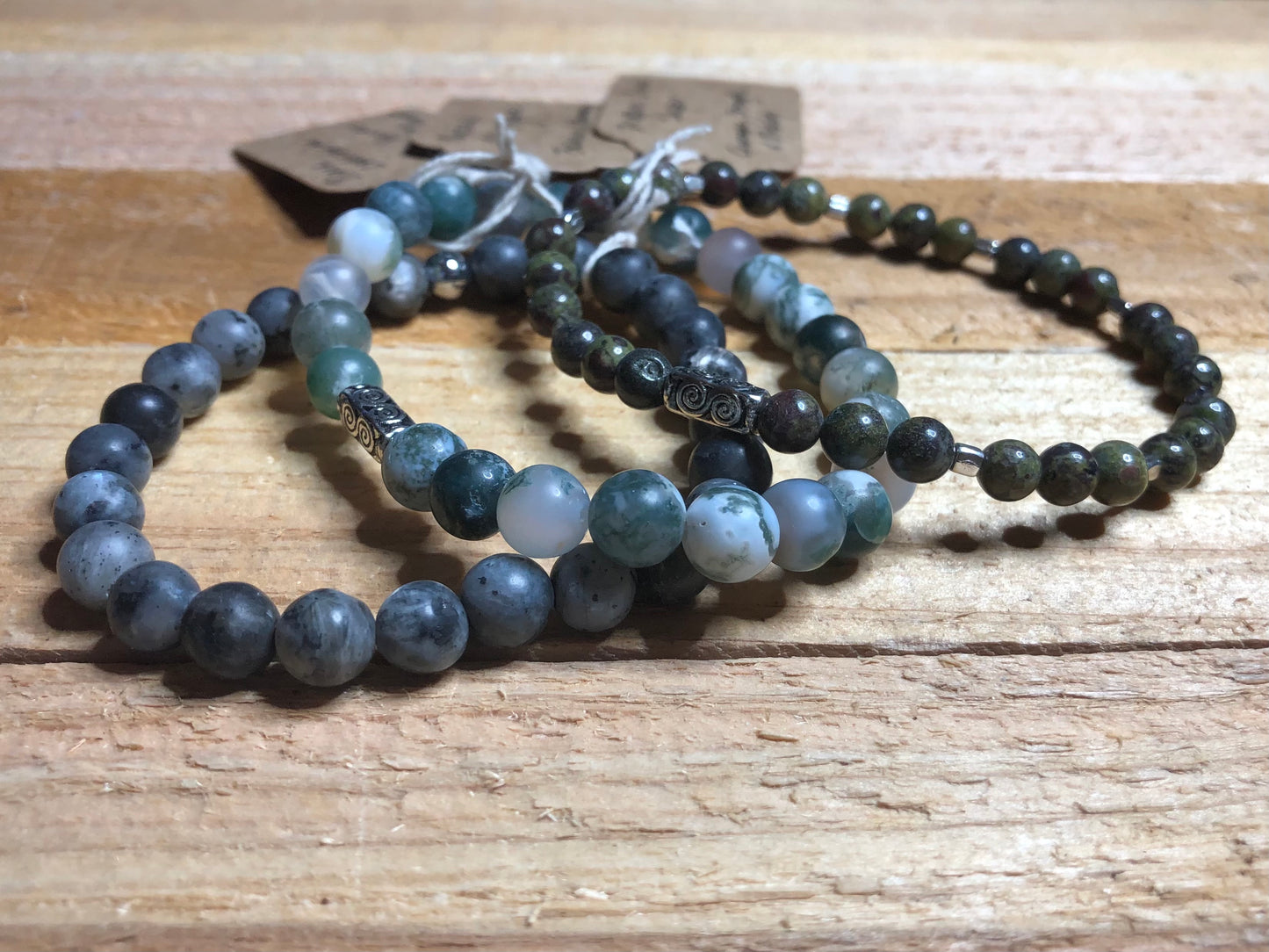 Stretch Bracelet with Natural Gemstones