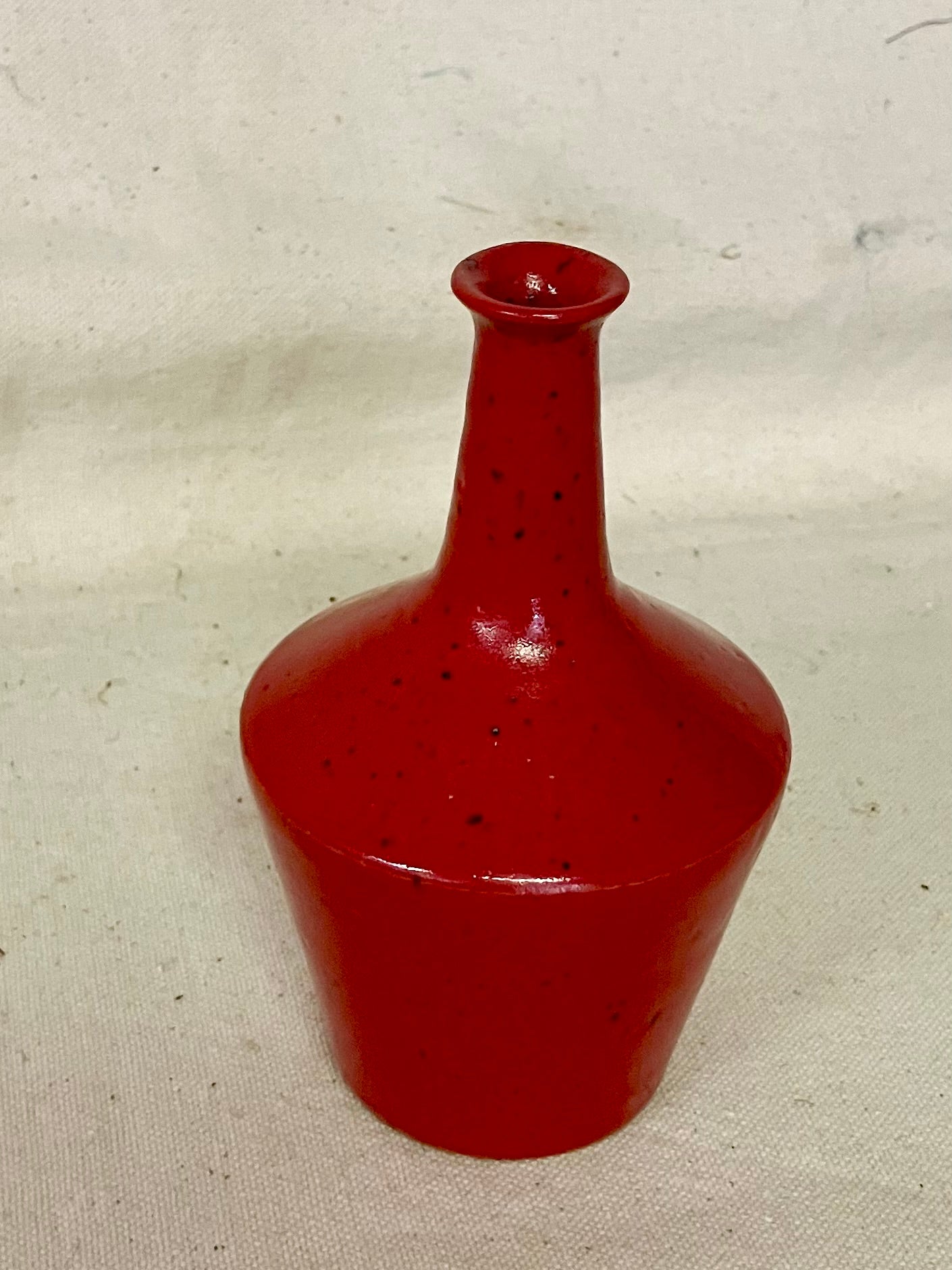 Small Red Bud Vase