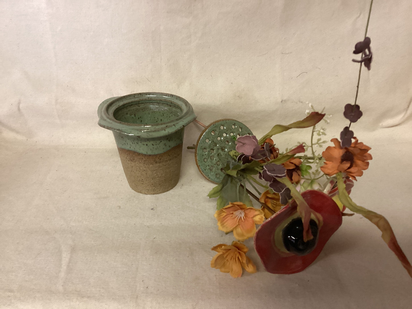 Vase with Flower Frog