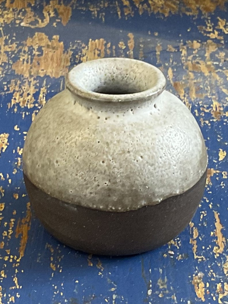 Small Black and Gray Vase