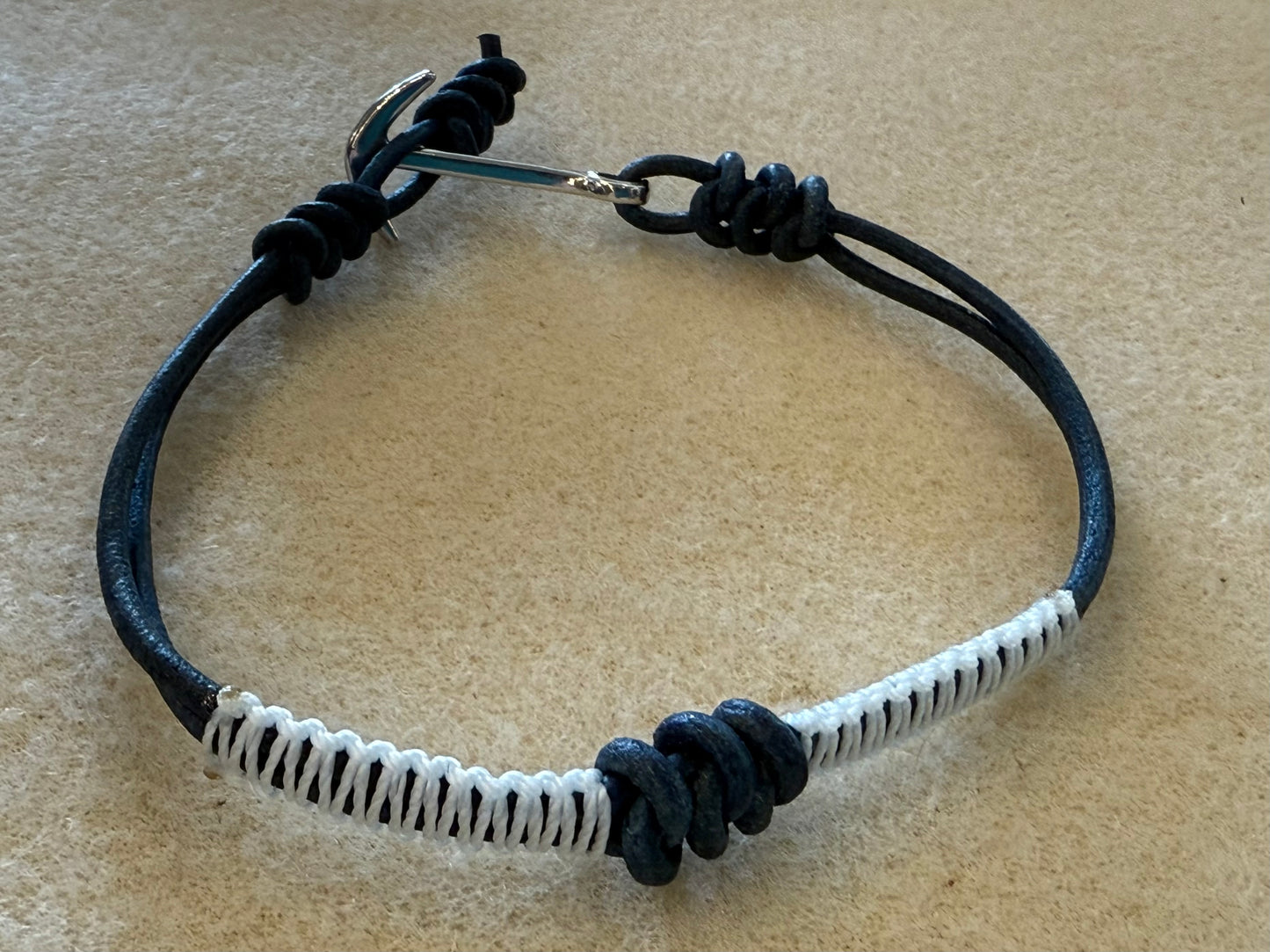 Leather Snake Knot Bracelet