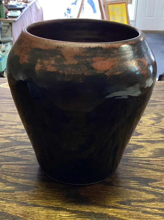 Black & Copper Vase