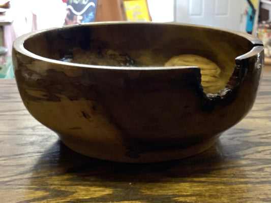 Live Edge Spalted Hickory Bowl. RP #19