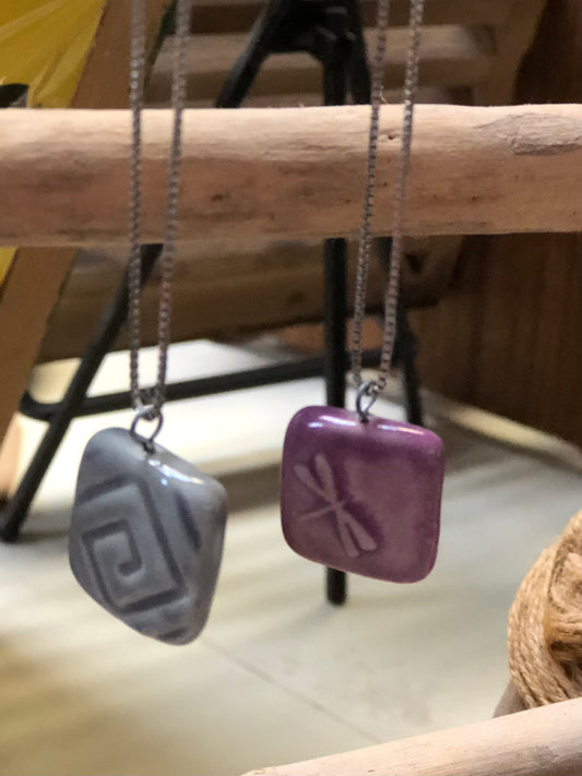 Clay Pendant Necklace