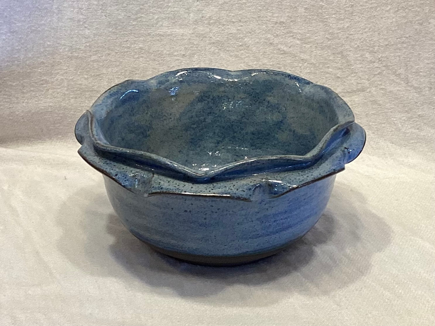 Sage Blue Split Rim Bowl
