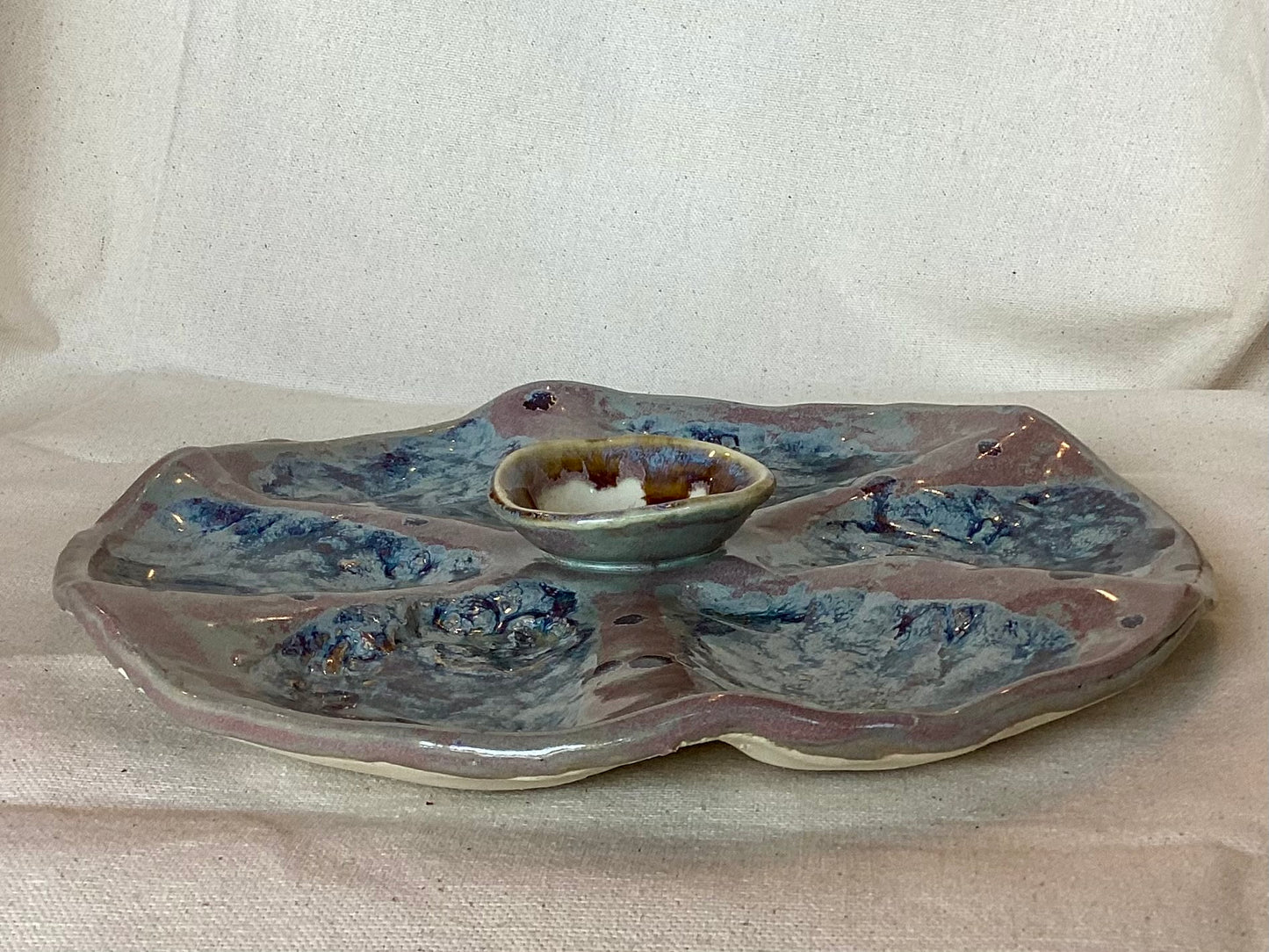 Blue Lemon Oyster Tray