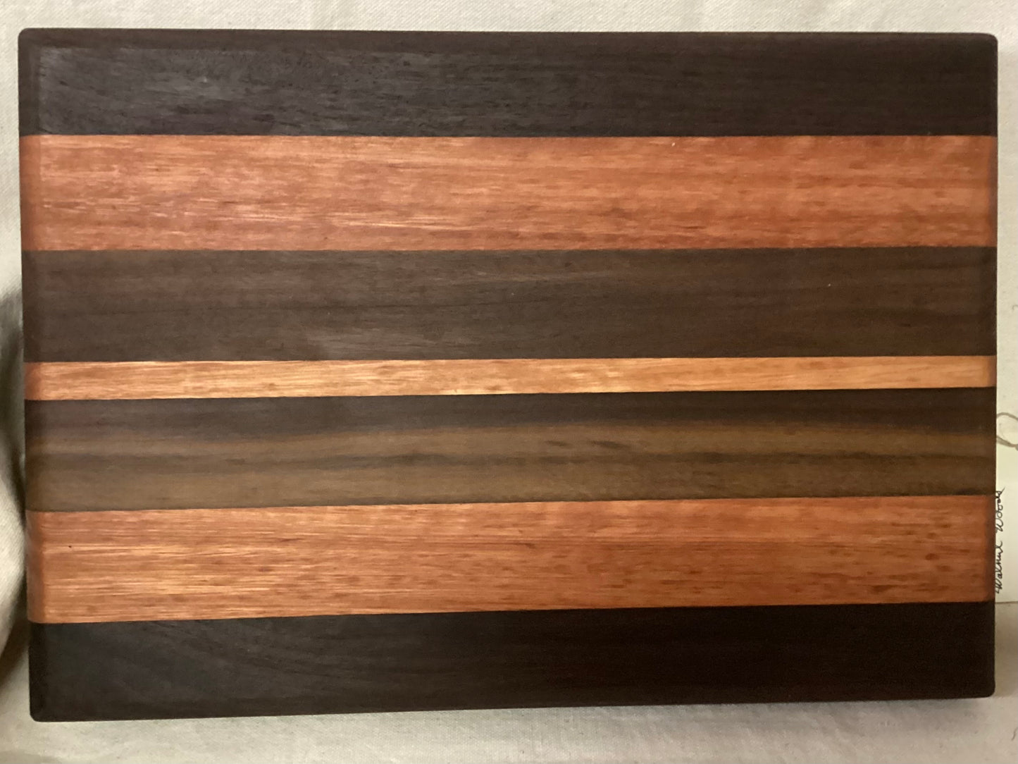 Red Mahogany & Black Walnut Thick Cutting Board