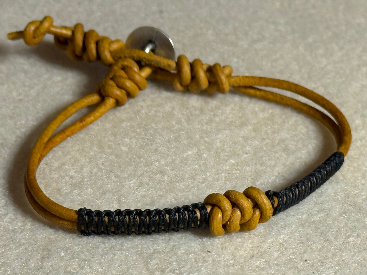 Leather Snake Knot Bracelet