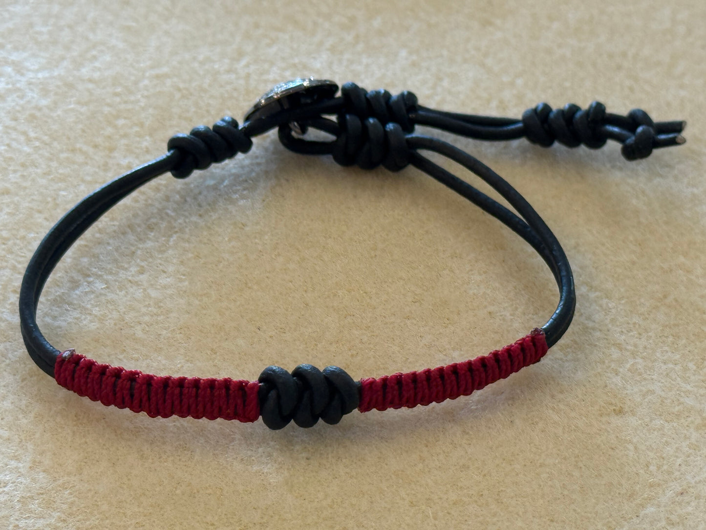 Leather Snake Knot Bracelet