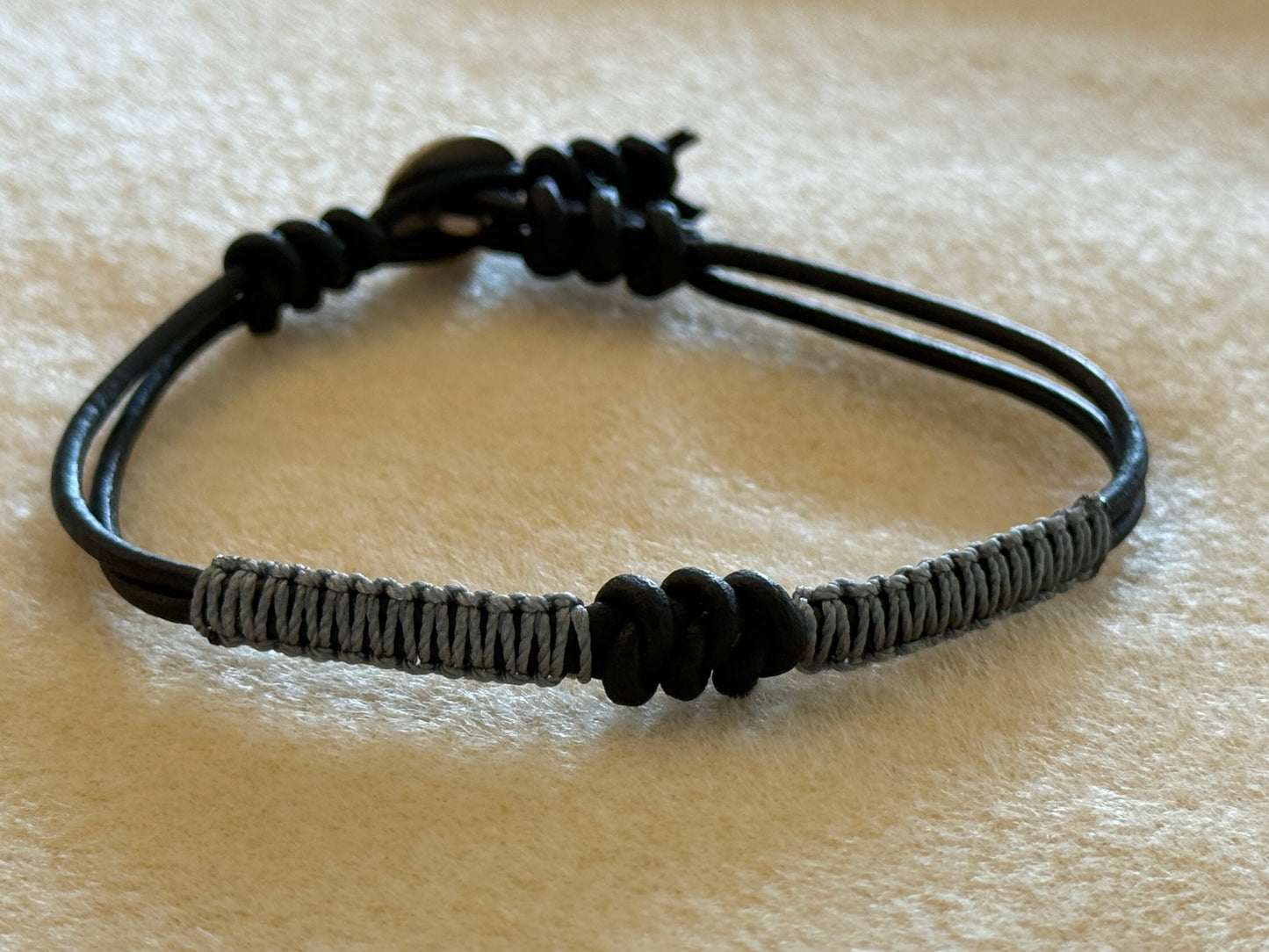 Leather Snake Knot Bracelet