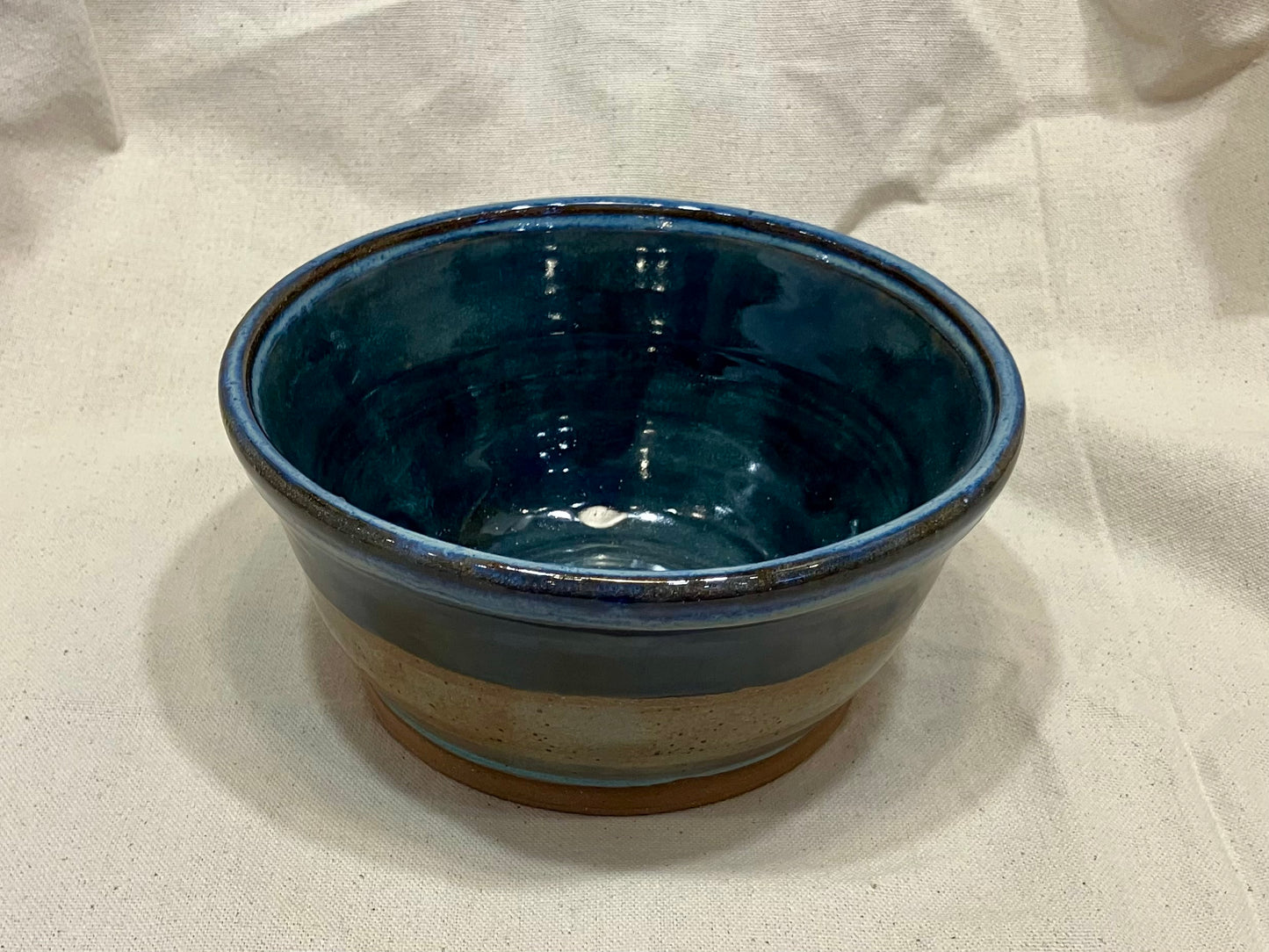 Blue and Brown Speckled Bowl