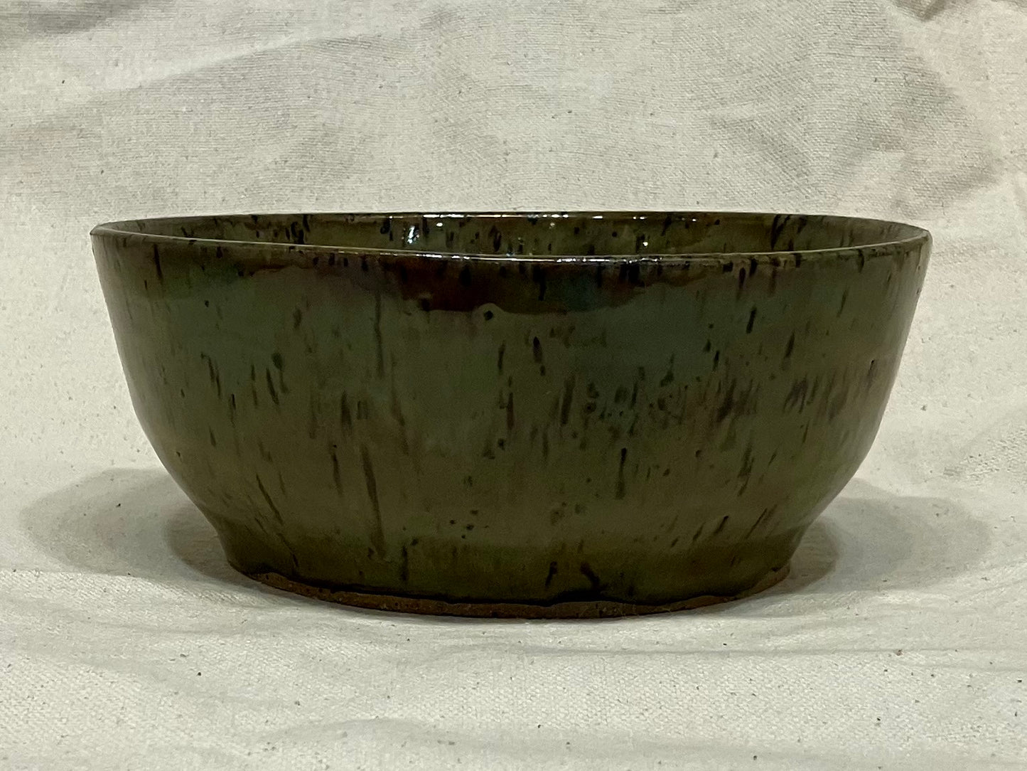 Dark Olive Speckle Bowl