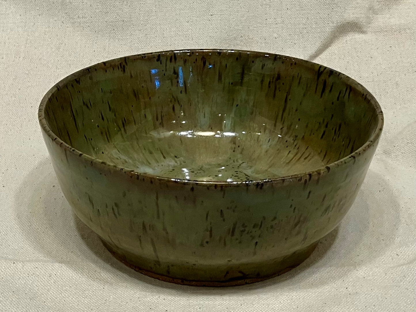 Dark Olive Speckle Bowl