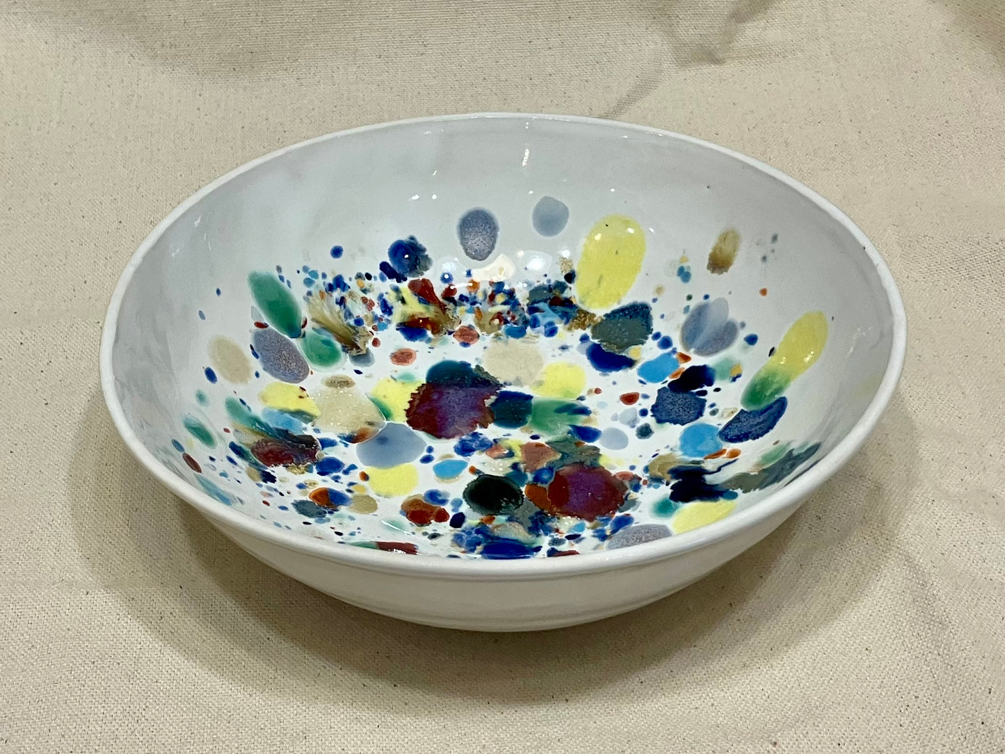 Multicolored Spotted Bowl