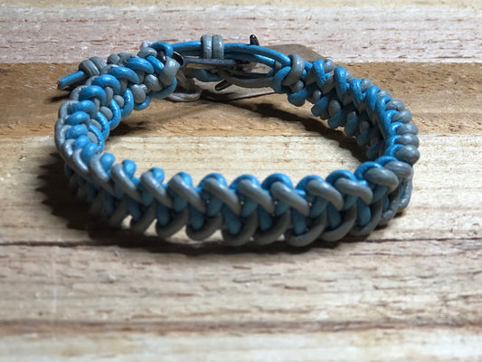 Leather Macrame Cuffs