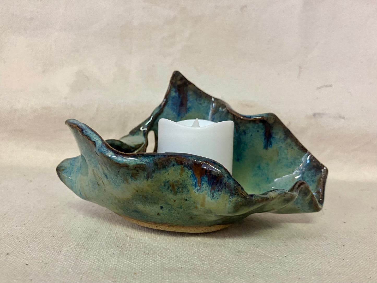 Leaf Sculpture Tea Light