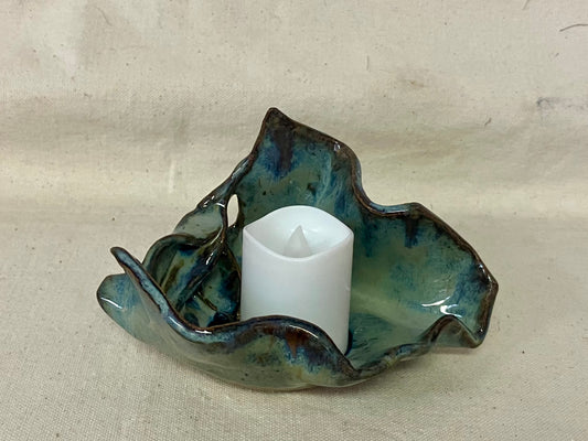 Leaf Sculpture Tea Light