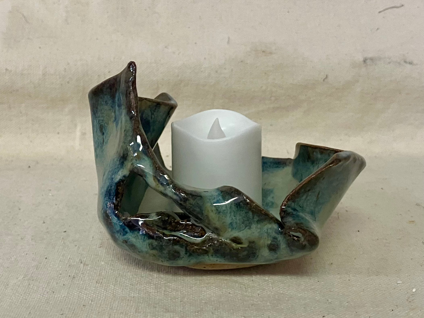 Leaf Sculpture Tea Light
