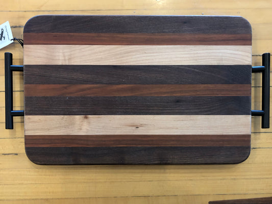 Multi Colored Cutting Board with Handles