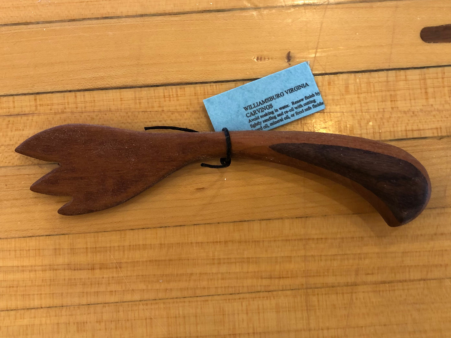 Cherry and Walnut Wood Fork