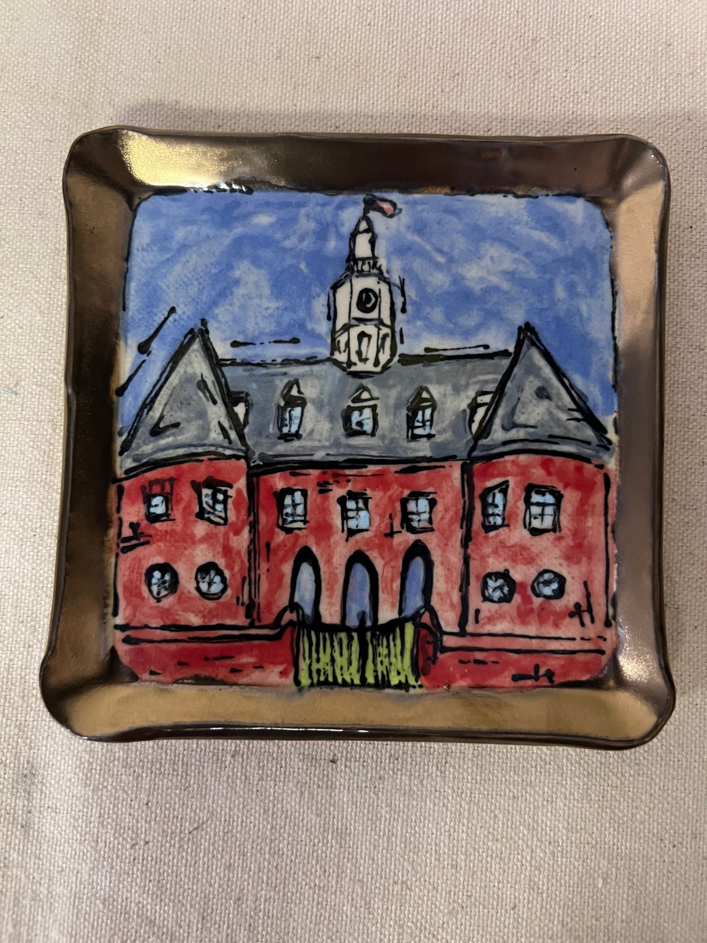Colonial Small Square Dish