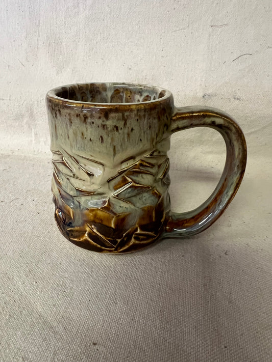Textured Brown Mug