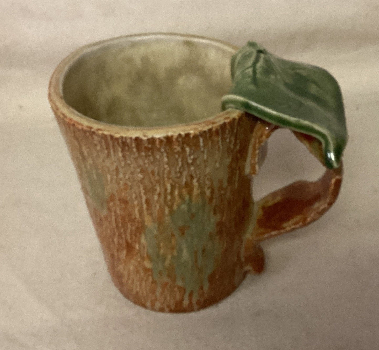 Branch Mug With Leaf Thumb Rest