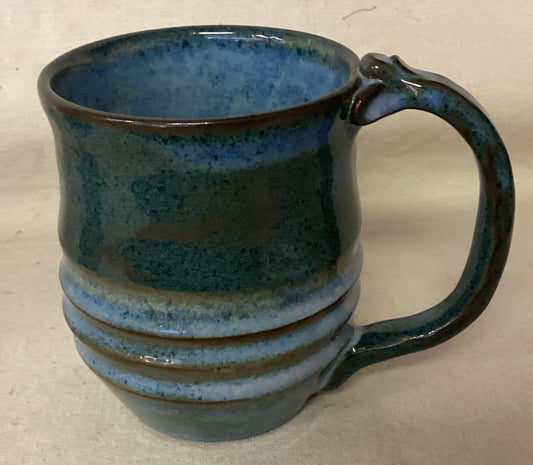 Blue & Brown Textured Mug