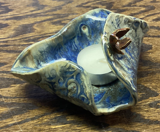 Triangle Textured Tea-Light Dish