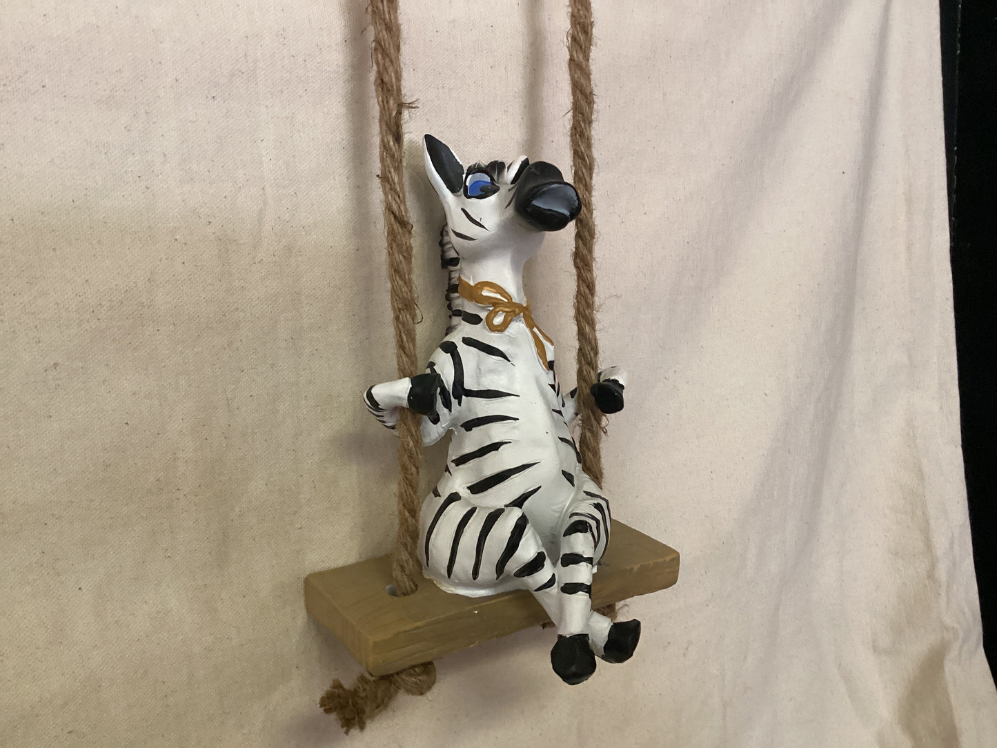 Zebra on Swing