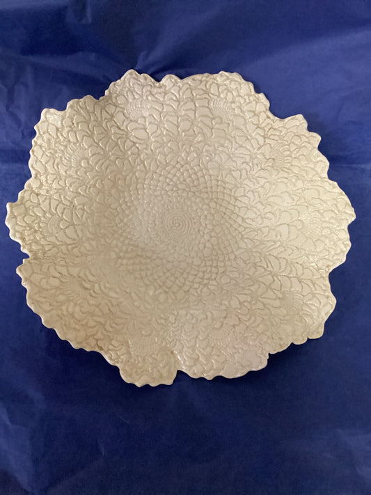 Small White Lace Bowl