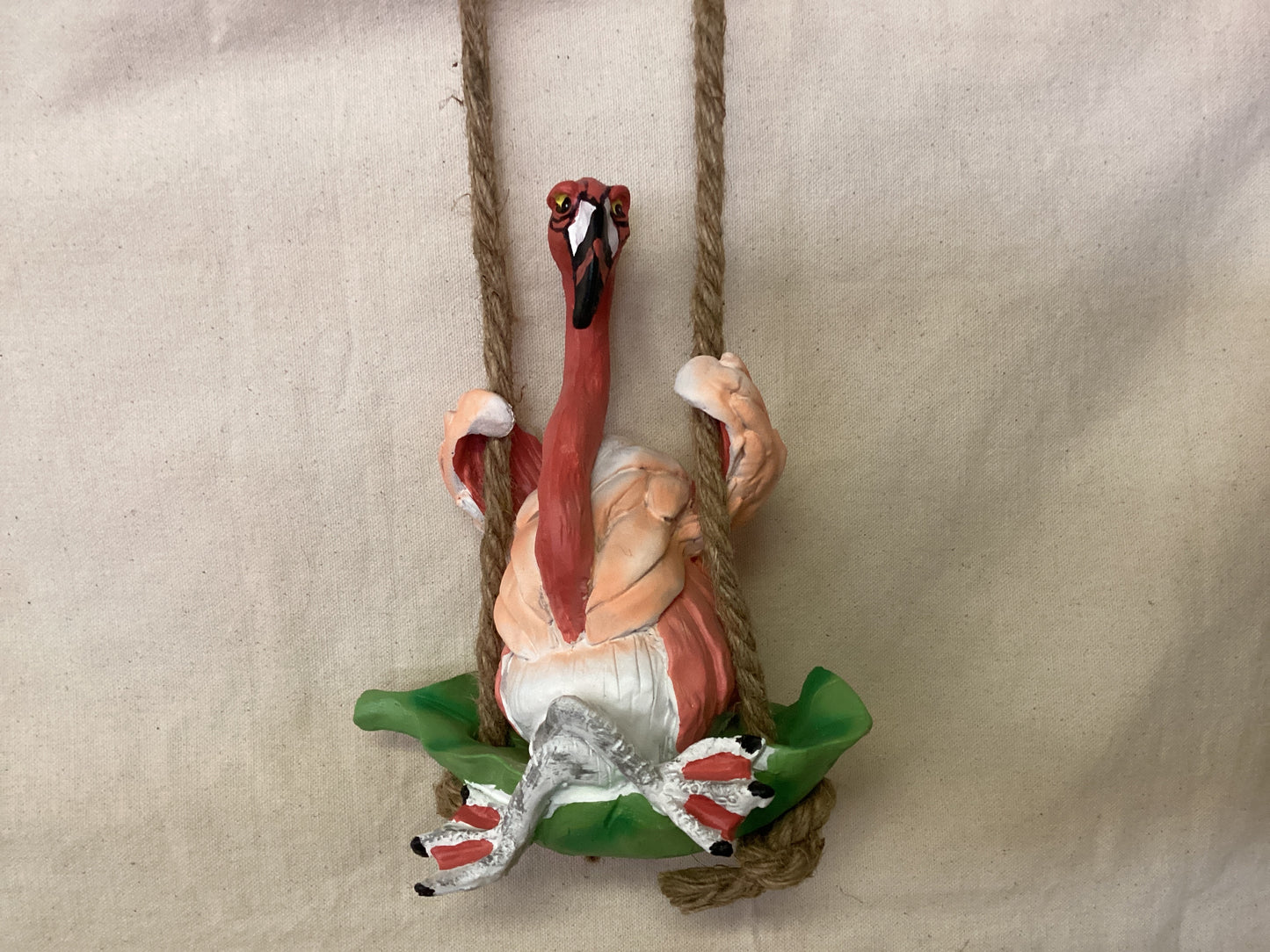 Flamingo on Swing